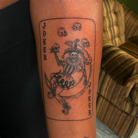 joker card tattoo|joker skull tattoo designs.